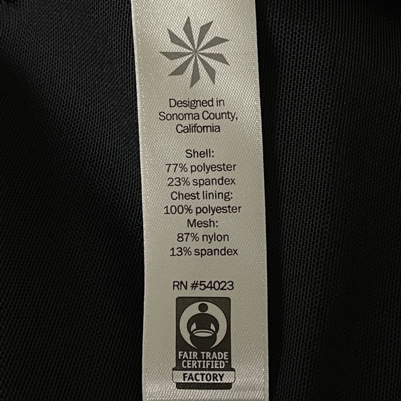 Athleta Be Bold Wireless Shelf Black Sport Bra Mesh Tank Size S - Picture 14 of 16